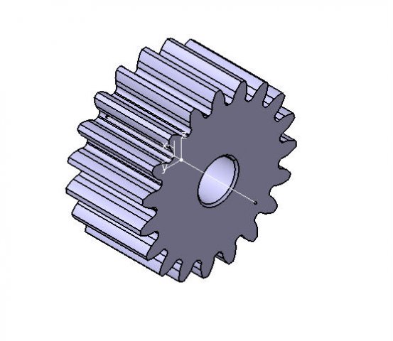M2 Z19 SPUR GEAR B20 3D Модель .c4d .max .obj .3ds .fbx .stl .blend 