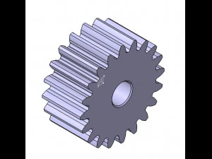 M2 Z20 D&Uuml;Z DİŞLİ B20 3D Model