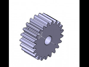 M2 Z21 SPUR GEAR B20 3D 모델