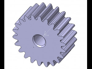 M2 Z22 SPUR GEAR B20 3D 모델
