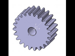 M2 Z23 SPUR GEAR B20 3D Модель