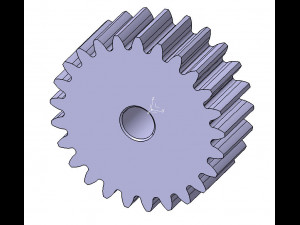 M2 Z25 SPUR GEAR B20 3D 모델
