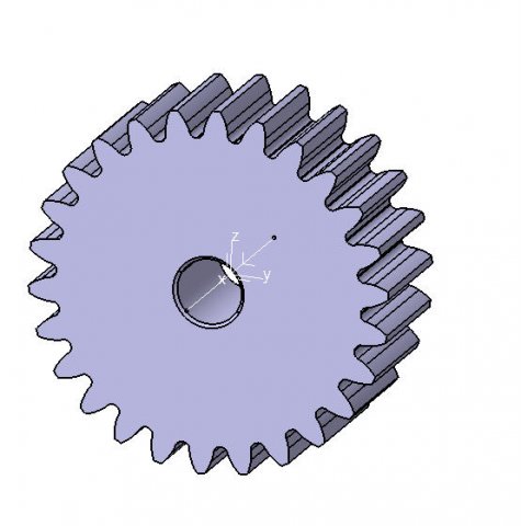 M2 Z26 SPUR GEAR B20 3D Model .c4d .max .obj .3ds .fbx .stl .blend