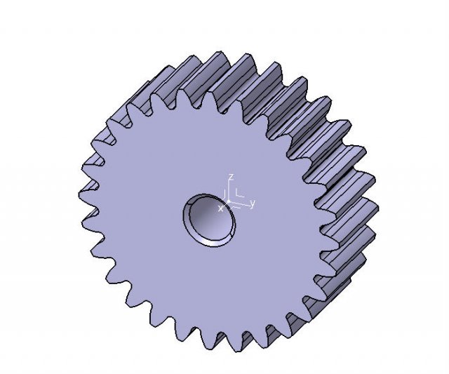 M2 Z28 SPUR GEAR B20 Modelo 3D .c4d .max .obj .3ds .fbx .stl .blend 