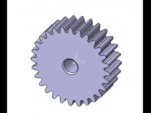 M2 Z28 SPUR GEAR B20 3D Модель