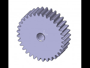 M2 Z33 SPUR GEAR B20 3D Модель