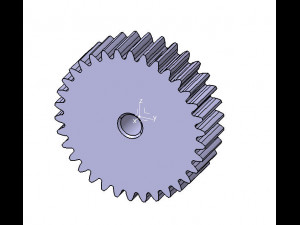 M2 Z34 SPUR GEAR B20 3Dモデル