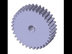 M2 Z35 D&Uuml;Z DİŞLİ B20 3D Model