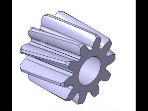 M1 Z10 HELICAL GEAR B10 ANGEL 20 LEFT RIGHT 3D Model