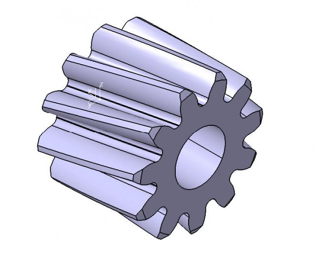 M1 Z11 HELICAL GEAR B10 ANGEL 20 LEFT RIGHT Modèle 3D .c4d .max .obj .3ds .fbx .stl .blend 