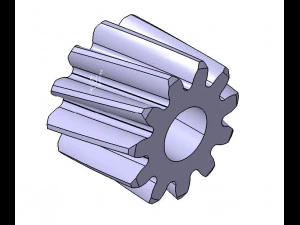 M1 Z11 Stirnradgetriebe B10 Engel 20 LINKS RECHTS 3D Modell