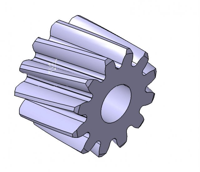 M1 Z12 HELICAL GEAR B10 ANGEL 20 LEFT RIGHT Modèle 3D .c4d .max .obj .3ds .fbx .stl .blend 