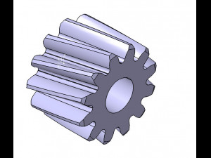 M1 Z12 HELICAL GEAR B10 ANGEL 20 LEFT RIGHT 3D Model