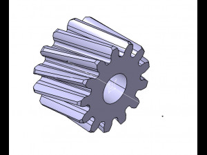 M1 Z13 HELICAL GEAR B10 ANGEL 20 LEFT RIGHT 3D Model