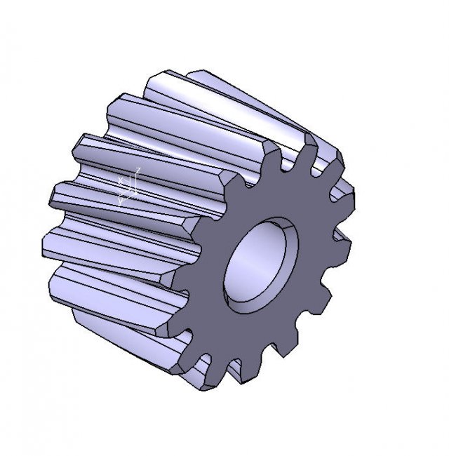 M1 Z14 HELICAL GEAR B10 ANGEL20 LEFT RIGHT 3D 모델 .c4d .max .obj .3ds .fbx .stl .blend