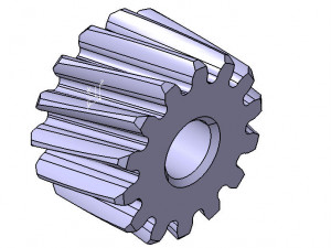 M1 Z14 HELICAL GEAR B10 ANGEL20 LEFT RIGHT 3D मॉडल