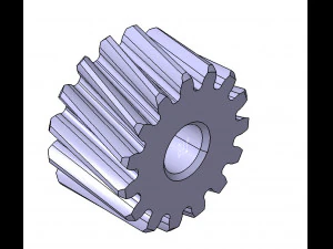 M1 Z15 HELICAL GEAR B10 ANGEL 20 LEFT RIGHT 3D Model