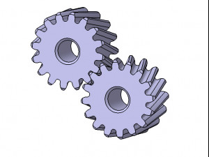 M2 Z33 SPUR GEAR B20 3D Model in Parts 3DExport