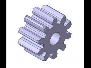 M3 Z10 SPUR GEAR B20 3D Model