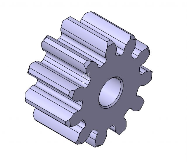 M3 Z11 SPUR GEAR B20 3D-Modell .c4d .max .obj .3ds .fbx .stl .blend 