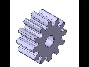 M3 Z12 ENGRENAGE DROITE B20 Modèle 3D
