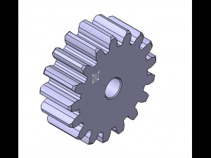 M3 Z17 SPUR GEAR B20 3D 모델