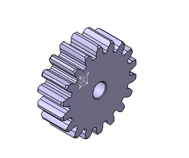 M3 Z18 SPUR GEAR B20 Modèle 3D .c4d .max .obj .3ds .fbx .stl .blend 