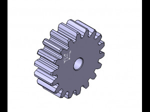 M3 Z18 SPUR GEAR B20 3D मॉडल