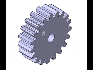 M3 Z19 D&Uuml;Z DİŞLİ B20 3D Model