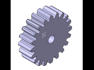 M3 Z20 SPUR GEAR B20 3D Модель