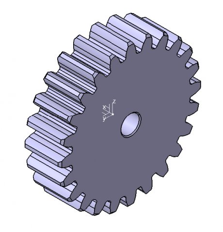 M3 Z24 SPUR GEAR B20 3D Модель .c4d .max .obj .3ds .fbx .stl .blend 