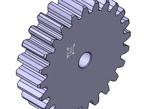 M3 Z24 D&Uuml;Z DİŞLİ B20 3D Model