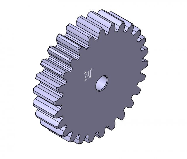 M3 Z26 SPUR GEAR B20 3D 모델 .c4d .max .obj .3ds .fbx .stl .blend 