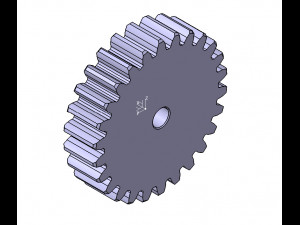 M3 Z26 SPUR GEAR B20 3D 모델