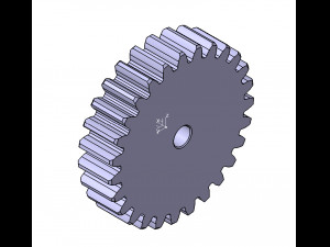 M3 Z27 SPUR GEAR B20 3D 모델