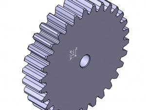 M3 Z30 ENGRENAGEM B20 Modelo 3D