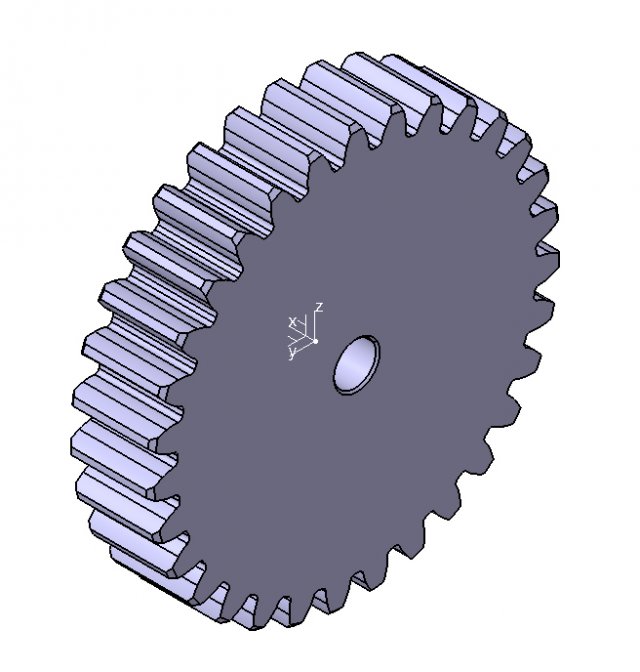 M3 Z31 SPUR GEAR B20 Modello 3D .c4d .max .obj .3ds .fbx .stl .blend 