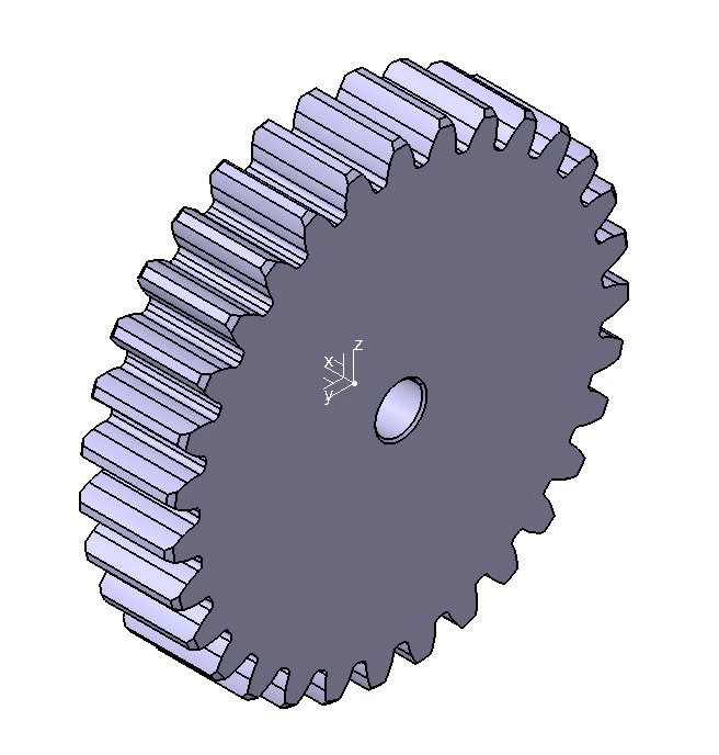 M3 Z31 SPUR GEAR B20 3D Model .c4d .max .obj .3ds .fbx .stl .blend 