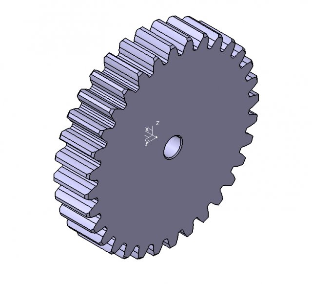 M3 Z32 SPUR GEAR B20 Modèle 3D .c4d .max .obj .3ds .fbx .stl .blend 