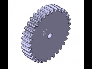 M3 Z32 SPUR GEAR B20 3D 모델
