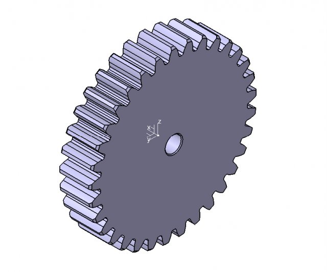 M3 Z33 SPUR GEAR B20 Modello 3D .c4d .max .obj .3ds .fbx .stl .blend 