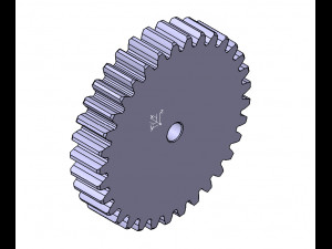 M3 Z33 SPUR GEAR B20 3Dモデル