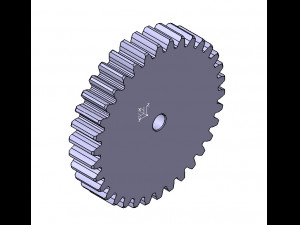 M3 Z34 SPUR GEAR B20 3Dモデル