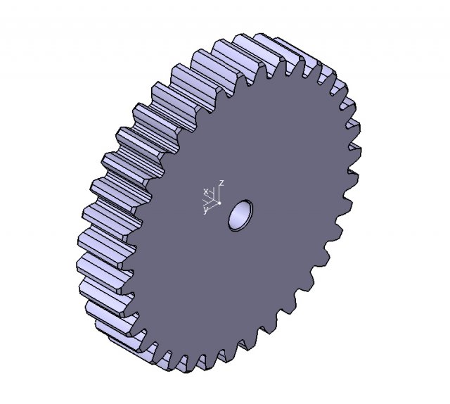 M3 Z35 SPUR GEAR B20 Modèle 3D .c4d .max .obj .3ds .fbx .stl .blend 