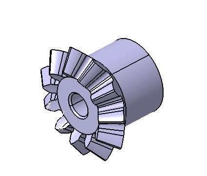 M1 Z11 BEVEL GEAR Modèle 3D .c4d .max .obj .3ds .fbx .stl .blend 