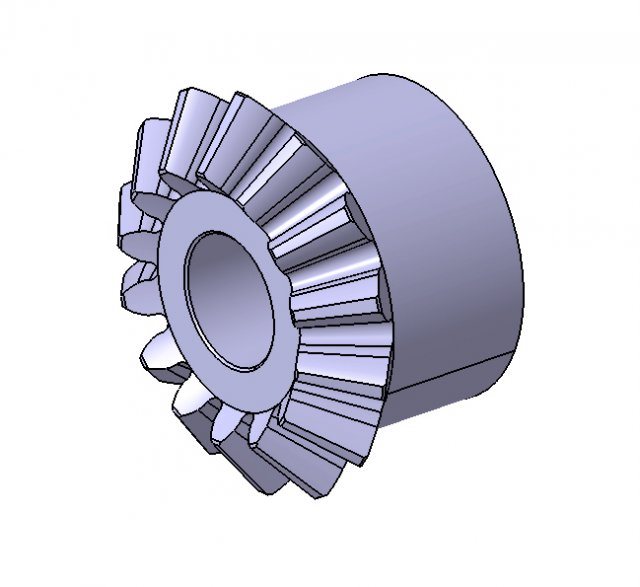 M1 Z14 BEVEL GEAR 3D मॉडल .c4d .max .obj .3ds .fbx .stl .blend 