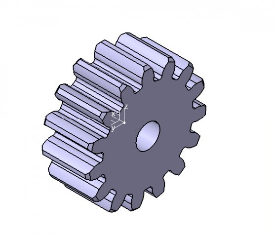 M3 Z15 SPUR GEAR B20 Modèle 3D .c4d .max .obj .3ds .fbx .stl .blend 