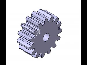 M3 Z15 D&Uuml;Z DİŞLİ B20 3D Model