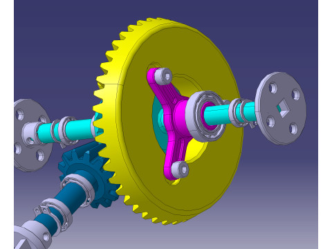 High-Quality Differential Gear 3D Model