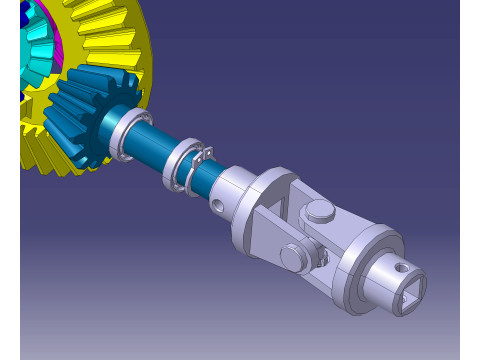 High-Quality Differential Gear 3D Model